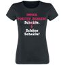 Sprüche - Fun T-Shirt - Immer positiv denken! - S bis 3XL - für Damen - schwarz