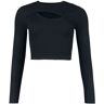 Only Langarmshirt - Onlliza L/S Peek-A-Boo Pullover - XS bis XL - für Damen - schwarz