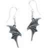 Alchemy Gothic - Gothic Ohrring - A Night with Goethe - für Damen - schwarz/silberfarben