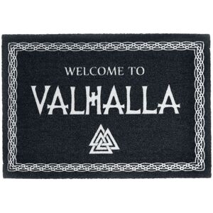 Welcome to Valhalla - Fun Fußmatte - schwarz/weiß