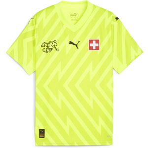 Puma Tend the goal just like Swiss national team in this replica goalkeeper jersey. It's built with the same performance-focused, moisture-wicking construction as worn by the team on the pitch. This way you can save that last minute shot to secure a 