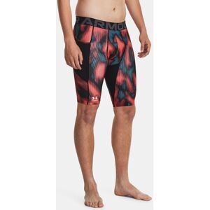 Under Armour HeatGear Printed Lang Trainingsshorts Rot S male