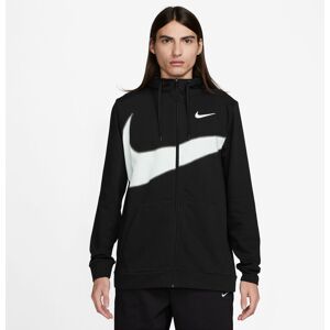 Nike Dri-FIT Fleece Full-Zip Fitness Hoodie Schwarz M male