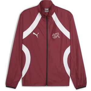Show your support for the Swiss national team in this pre-match woven jacket. The regular-fit men's jacket features PUMA technology designed to keep you warm and dry as you warm up for the big match. Rot L male