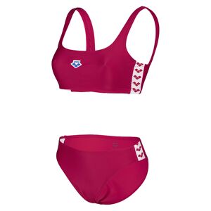 Arena Icons Bralette Solid Two Pieces Rot D40 female