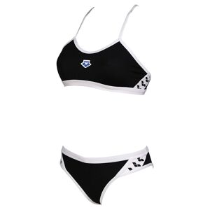 Arena Icons Bikini Cross Back Solid Schwarz D40 female