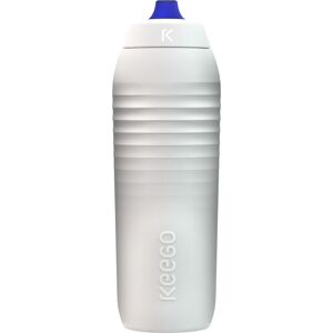 KEEGO Elastische Titan Sportflasche Weiss 750 ml unisex