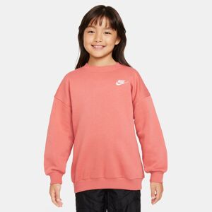 Nike Sportswear Club Fleece Big Kids' Oversized Sweatshirt Pink S unisex