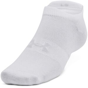 Under Armour Unisex Essential 6-Pack No Show Socks Weiss L unisex