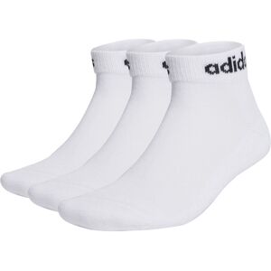 Adidas Linear Ankle Cushioned Socks 3 Pairs Weiss L male