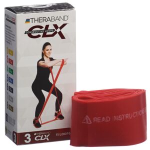 TheraBand CLX Fitnessband 2.5m Rot 2.5 M unisex