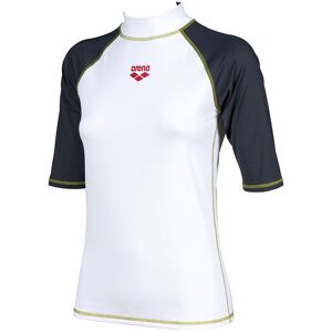 Arena Rash Vest S/S UVP Badeshirt Weiss XS female