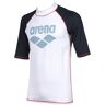 Arena Rash Vest S/S UVP Badeshirt Weiss S male