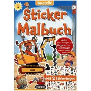 Media Verlagsgesellschaft Sticker Malbuch: Baustelle Media Verlagsgesellschaft Sticker Malbuch: Baustelle