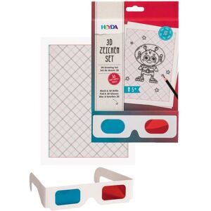 Brunnen Heyda 3D Zeichen Set - Block mit 50 Blatt und 3D-Brille Brunnen Heyda 3D Zeichen Set - Block mit 50 Blatt und 3D-Brille