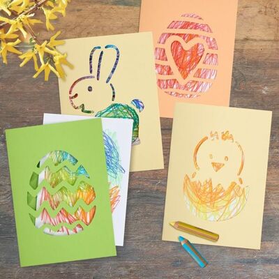 HABA Sales GmbH & Co. KG Bastelset - Erstes Malen Kritzelkarten Ostern HABA Sales GmbH & Co. KG Bastelset - Erstes Malen Kritzelkarten Ostern