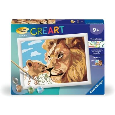 Ravensburger Verlag GmbH CreArt, Malen nach Zahlen Kinder - Löwe mit Baby Ravensburger Verlag GmbH CreArt, Malen nach Zahlen Kinder - Löwe mit Baby