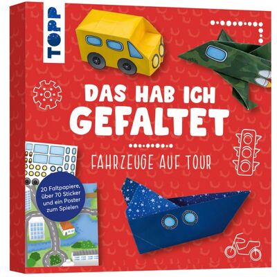 Unknown - Mini-Papierset - Fahrzeuge auf Tour - Papierset zum Falten und Spiel - Origami Set Unknown - Mini-Papierset - Fahrzeuge auf Tour - Papierset zum Falten und Spiel - Origami Set