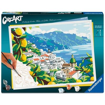 Ravensburger Verlag GmbH CreArt, Malen nach Zahlen Adults Premium - Amalfiküste Ravensburger Verlag GmbH CreArt, Malen nach Zahlen Adults Premium - Amalfiküste
