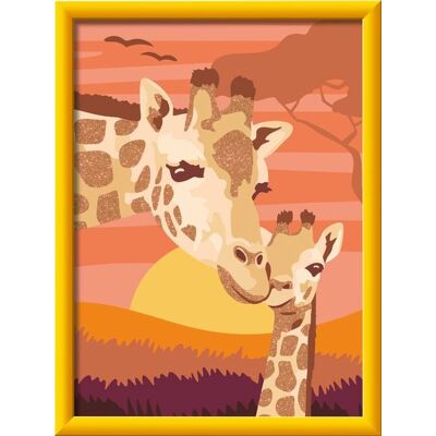 Ravensburger Verlag GmbH CreArt, Malen nach Zahlen Kinder - Giraffe mit Baby Ravensburger Verlag GmbH CreArt, Malen nach Zahlen Kinder - Giraffe mit Baby