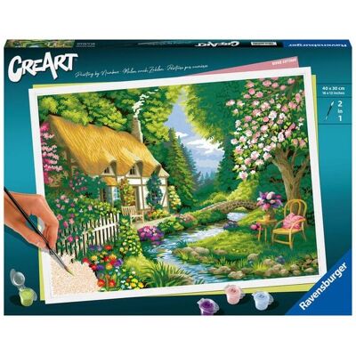 Ravensburger Verlag GmbH CreArt Adults Premium - Landhaus am Fluss Ravensburger Verlag GmbH CreArt Adults Premium - Landhaus am Fluss