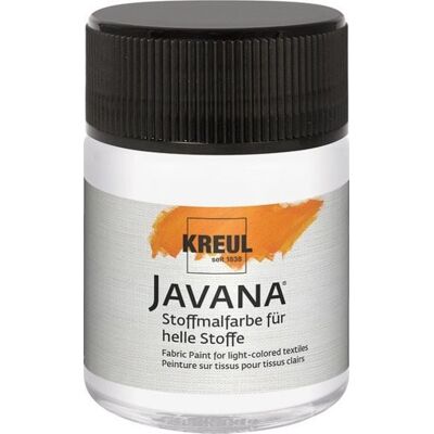 KREUL Javana Stoffmalfarbe für helle Stoffe, Weiß 50 ml KREUL Javana Stoffmalfarbe für helle Stoffe, Weiß 50 ml