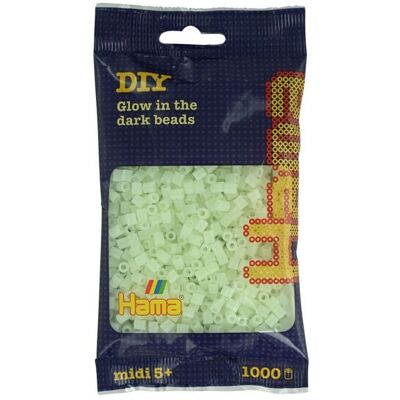 Hama Perlen Hama 207-55 - DIY Bügelperlen Midi 5+, ca. 1000 Stück, Leucht-Grün (nachtleuchtend) Hama Perlen Hama 207-55 - DIY Bügelperlen Midi 5+, ca. 1000 Stück, Leucht-Grün (nachtleuchtend)