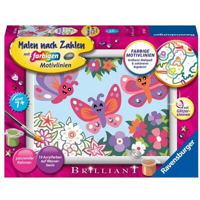 Ravensburger Verlag GmbH CreArt, Malen nach Zahlen Kinder - Fröhliche Schmetterlinge Ravensburger Verlag GmbH CreArt, Malen nach Zahlen Kinder - Fröhliche Schmetterlinge