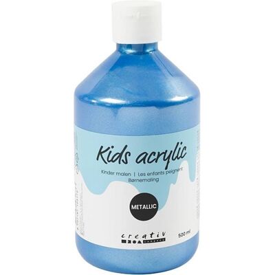 Creativ Company Acrylfarbe Metallic, Metallic, Blau, 500 ml/ 1 Fl. Creativ Company Acrylfarbe Metallic, Metallic, Blau, 500 ml/ 1 Fl.