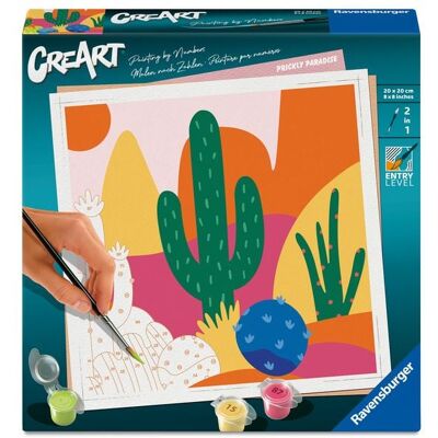 Ravensburger Verlag GmbH CreArt, Malen nach Zahlen Adults Trend - Bunte Kakteen Ravensburger Verlag GmbH CreArt, Malen nach Zahlen Adults Trend - Bunte Kakteen