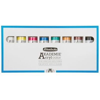 Schmincke Akademie Acryl color, Kartonset, 8 x 60 ml Tuben Schmincke Akademie Acryl color, Kartonset, 8 x 60 ml Tuben