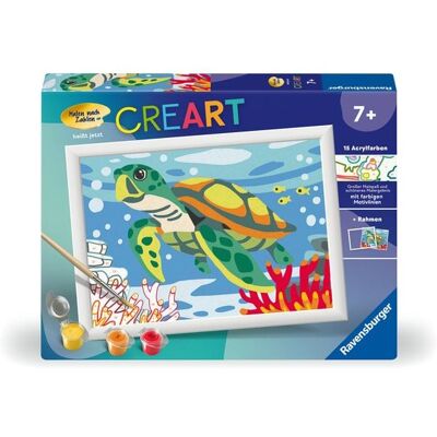 Ravensburger Verlag GmbH CreArt, Malen nach Zahlen Kinder - Meeresschildkröte Ravensburger Verlag GmbH CreArt, Malen nach Zahlen Kinder - Meeresschildkröte