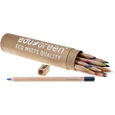 Eagle kreativ edugreen Buntstifte dreikant Runddose, 14er Set inkl. Spitzer Eagle kreativ edugreen Buntstifte dreikant Runddose, 14er Set inkl. Spitzer