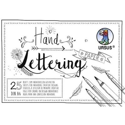 Ludwig Bähr URSUS Handlettering Paper, DIN A6, weiß Ludwig Bähr URSUS Handlettering Paper, DIN A6, weiß