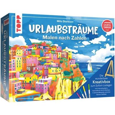 Frechverlag GmbH Die wunderbare Kreativbox Malen nach Zahlen - Urlaubsträume Frechverlag GmbH Die wunderbare Kreativbox Malen nach Zahlen - Urlaubsträume
