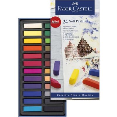 Faber-Castell Softpastellkreiden Mini, 24er Set Etui Faber-Castell Softpastellkreiden Mini, 24er Set Etui