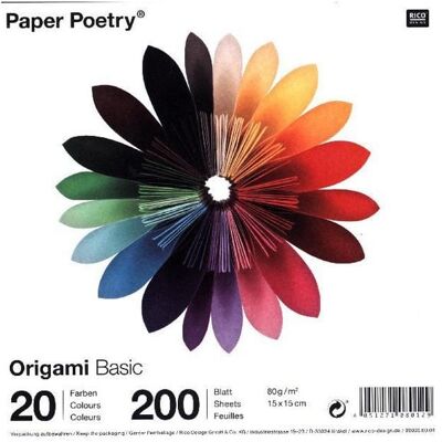 Rico Design GmbH & Co.KG ORIGAMI BASIC, 15 x 15 cm Rico Design GmbH & Co.KG ORIGAMI BASIC, 15 x 15 cm