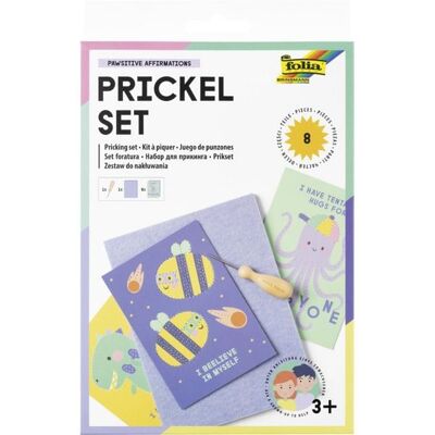 FOLIA Bastelartikel Prickel-Set, inkl. Prickelnadel, Filz und 6x Motivkarten in 10,5x14,8cm FOLIA Bastelartikel Prickel-Set, inkl. Prickelnadel, Filz und 6x Motivkarten in 10,5x14,8cm