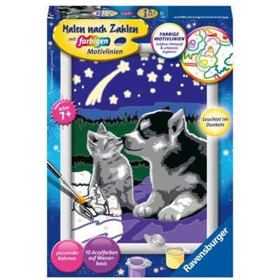 Ravensburger Verlag GmbH CreArt, Malen nach Zahlen Kinder - Hund und Katze Ravensburger Verlag GmbH CreArt, Malen nach Zahlen Kinder - Hund und Katze