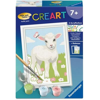 Ravensburger Verlag GmbH CreArt, Malen nach Zahlen Kinder - Süßes Lämmchen Ravensburger Verlag GmbH CreArt, Malen nach Zahlen Kinder - Süßes Lämmchen