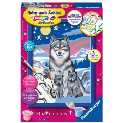 Ravensburger Verlag GmbH CreArt, Malen nach Zahlen Kinder - Süße Wolfsfamilie Ravensburger Verlag GmbH CreArt, Malen nach Zahlen Kinder - Süße Wolfsfamilie