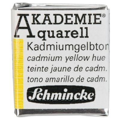 Schmincke Akademie Aquarell 1/2 Näpfchen, Kadmiumgelbton Schmincke Akademie Aquarell 1/2 Näpfchen, Kadmiumgelbton