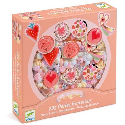 Djeco Perlen-Set - Herz-Thema Schmuck Bastelset für Kinder Djeco Perlen-Set - Herz-Thema Schmuck Bastelset für Kinder