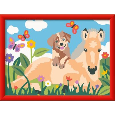 Ravensburger Verlag GmbH CreArt, Malen nach Zahlen Kinder - Fohlen und Welpe Ravensburger Verlag GmbH CreArt, Malen nach Zahlen Kinder - Fohlen und Welpe