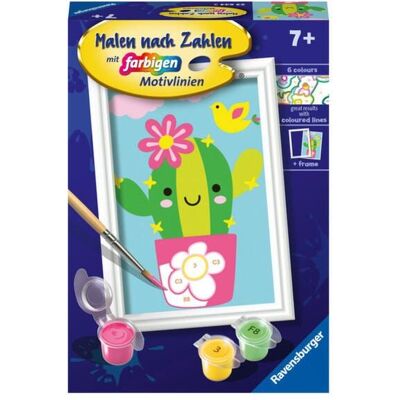 Ravensburger Verlag GmbH CreArt, Malen nach Zahlen Kinder - Kleiner Kaktus Ravensburger Verlag GmbH CreArt, Malen nach Zahlen Kinder - Kleiner Kaktus