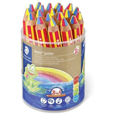 STAEDTLER Buntstifte Noris junior, Regenbogenstift, 20er Set im Köcher STAEDTLER Buntstifte Noris junior, Regenbogenstift, 20er Set im Köcher