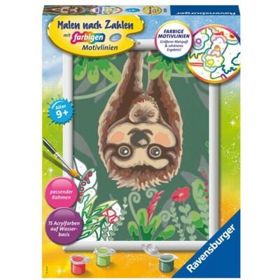 Ravensburger Verlag GmbH CreArt, Malen nach Zahlen Kinder - Faultier-Liebe Ravensburger Verlag GmbH CreArt, Malen nach Zahlen Kinder - Faultier-Liebe