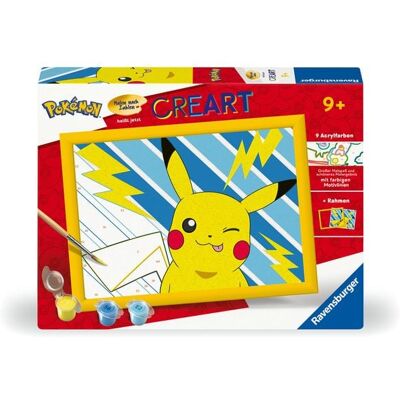Ravensburger Verlag GmbH CreArt, Malen nach Zahlen Kinder Pokémon - Freches Pikachu Ravensburger Verlag GmbH CreArt, Malen nach Zahlen Kinder Pokémon - Freches Pikachu