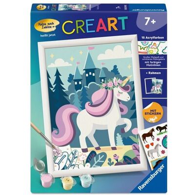 Ravensburger Verlag GmbH CreArt, Malen nach Zahlen Kinder - Einhorn Aurora Ravensburger Verlag GmbH CreArt, Malen nach Zahlen Kinder - Einhorn Aurora