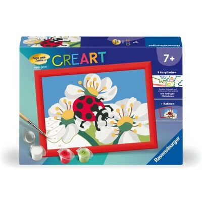 Ravensburger Verlag GmbH CreArt, Malen nach Zahlen Kinder - Marienkäfer Ravensburger Verlag GmbH CreArt, Malen nach Zahlen Kinder - Marienkäfer